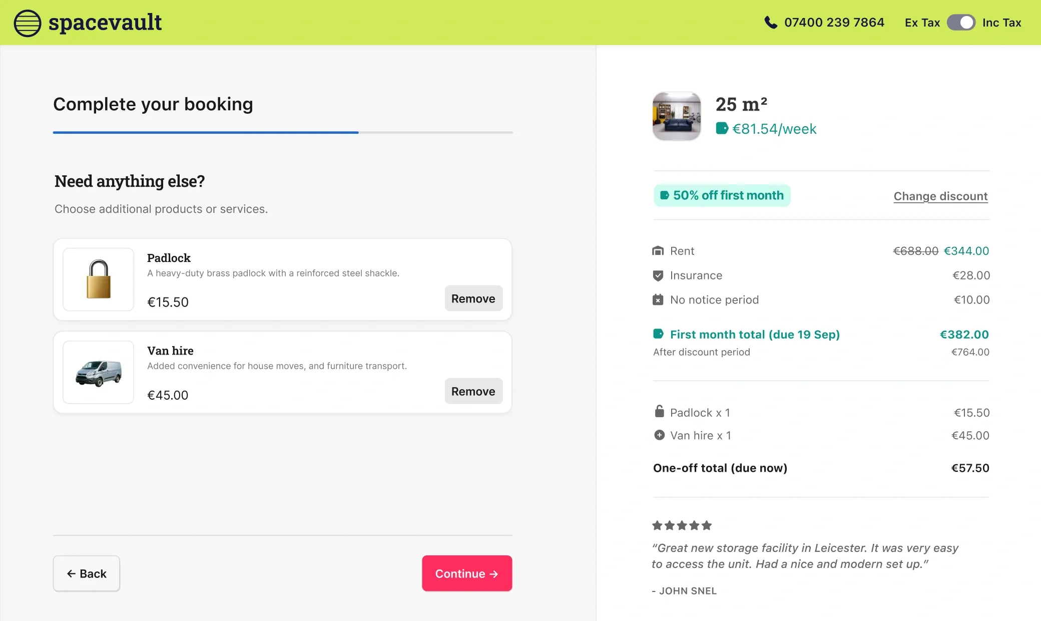 Stora online bookings