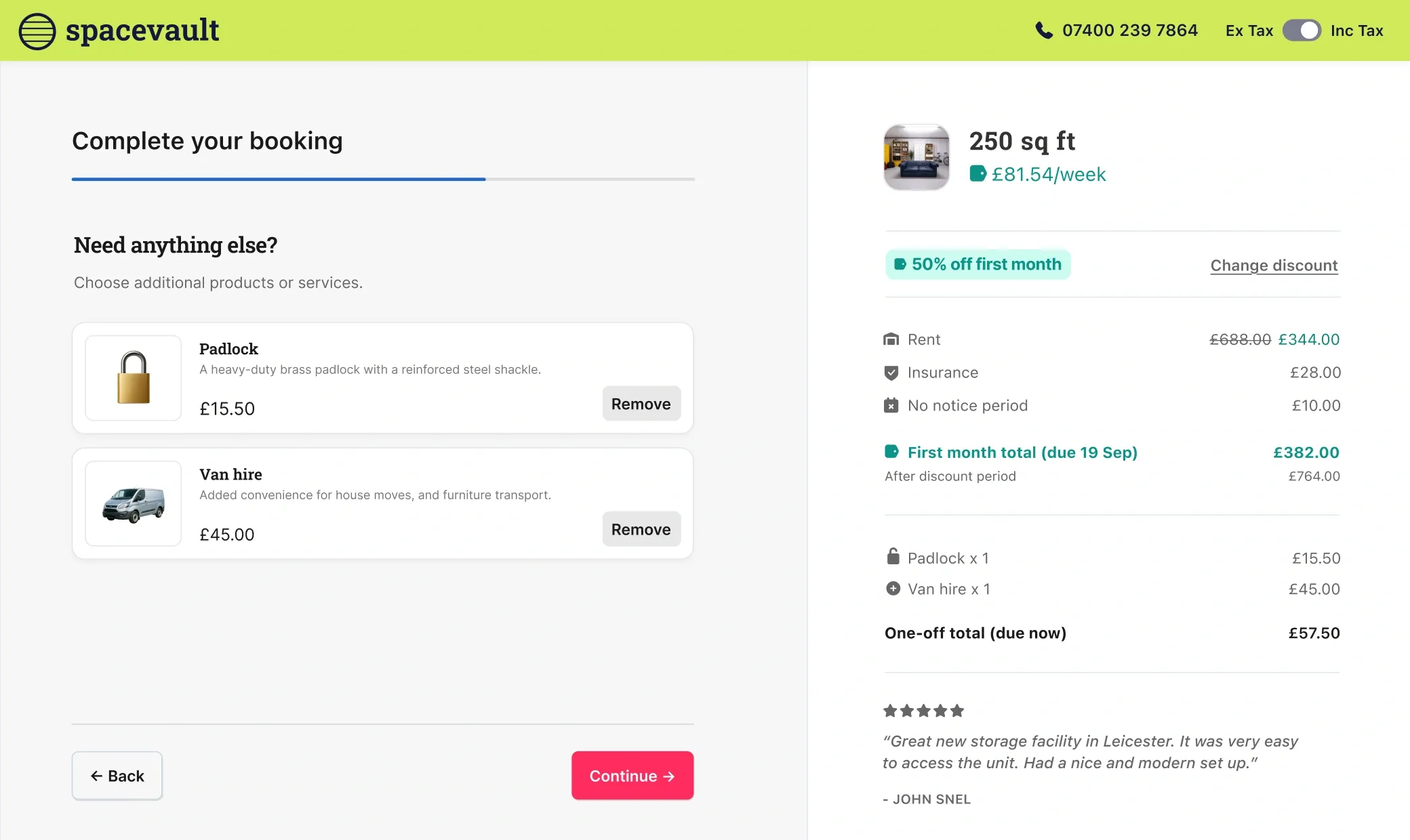 Stora online bookings