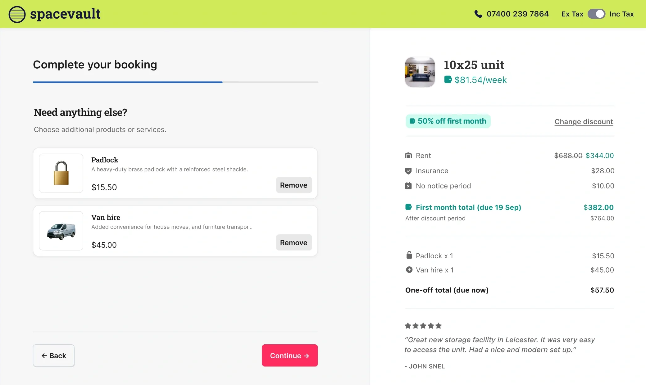 Stora online bookings